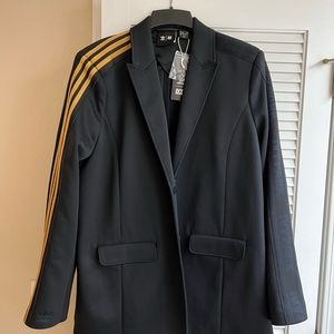 Adidas x Ivy park black and gold blazer suit jacket XL